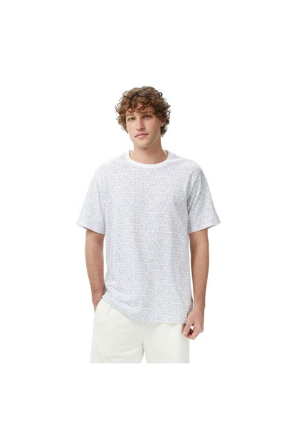 Men's White 3D Logo Tshirt Cvm6T080-Wht