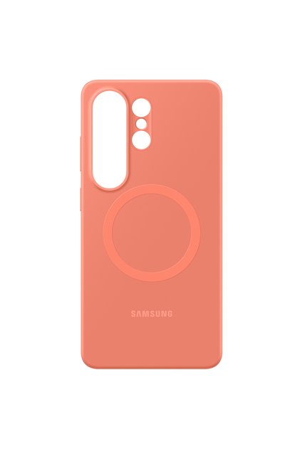 Capac protectie spate Silicone Magnet Case pentru Galaxy S26 Ultra (S948), Coral Red