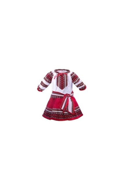 Costum Tradițional pentru Fete, 3 Piese, 7 Ani, 120 cm