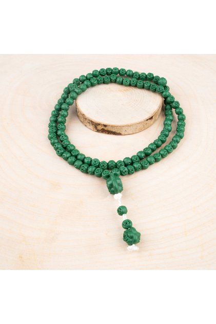 Rose Scented Prayer Beads - 99 Green
