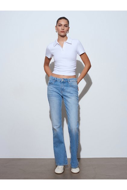 72300 Düşük Bel Bootcut Jean