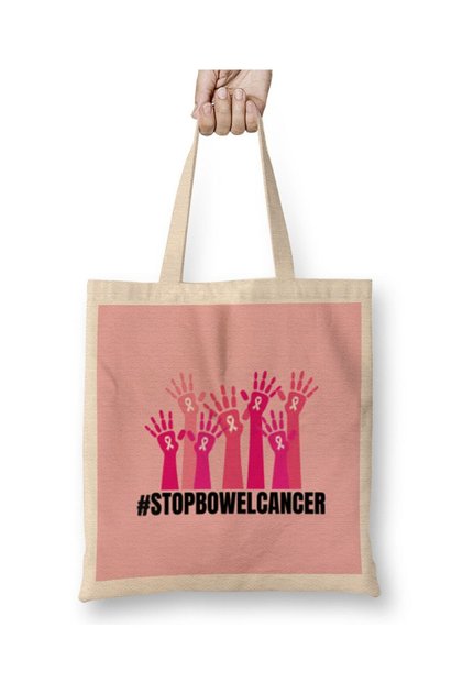 Bowel Cancer Awareness Day Cloth Bag Long Handle