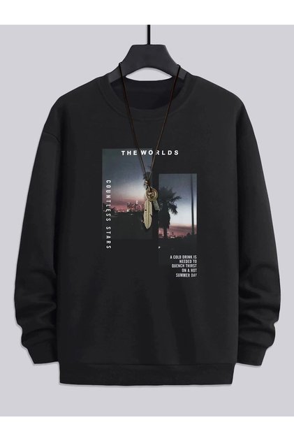 Hanorac oversize cu decolteu