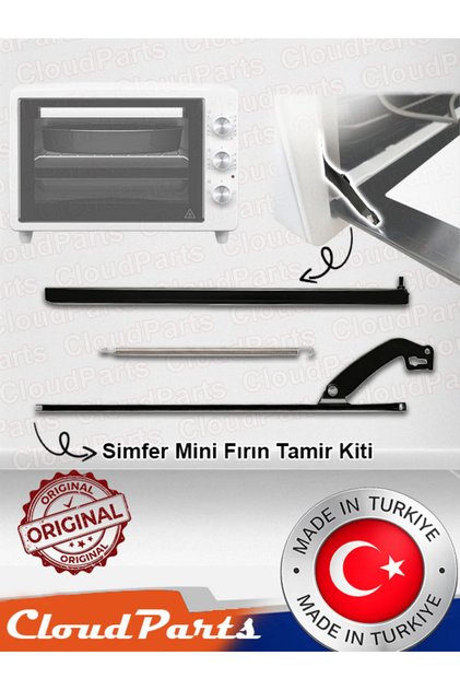 Simfer Mini Fırın ile uyumlu Orijinal Kapak Menteşesi ve Yayı (uyumluluğunu sorunuz)