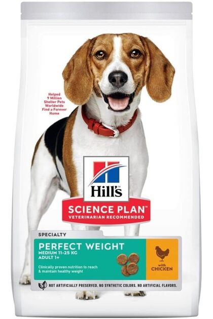 Hill’s Perfect Weight Medium Adult Dog Food Chicken 2kg