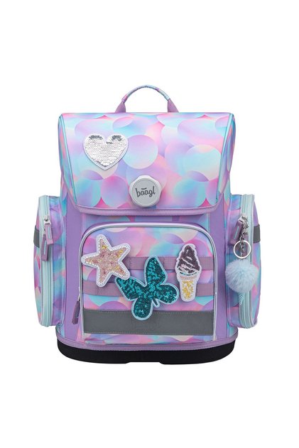 Ghiozdan școlar Ergo Candy, fete, ergonomic, închidere magnetică, 19L, 39x27x17 cm, Roz