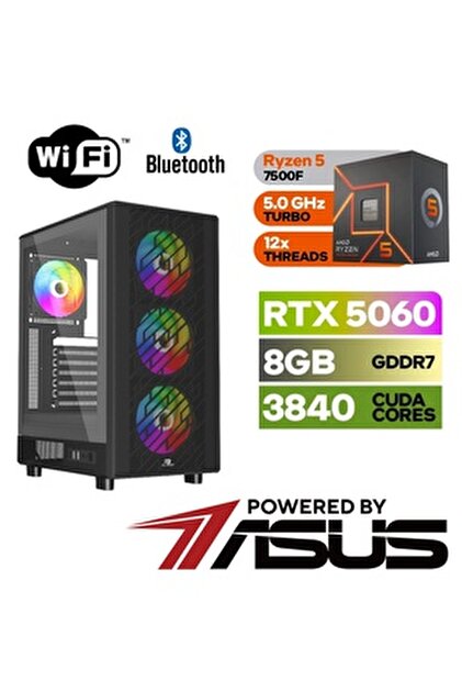ASUS ŞAFAK GAMING DDR5-RTX 5060 8GB-ULTRA 5 225F–16GB DDR5–1 TB M