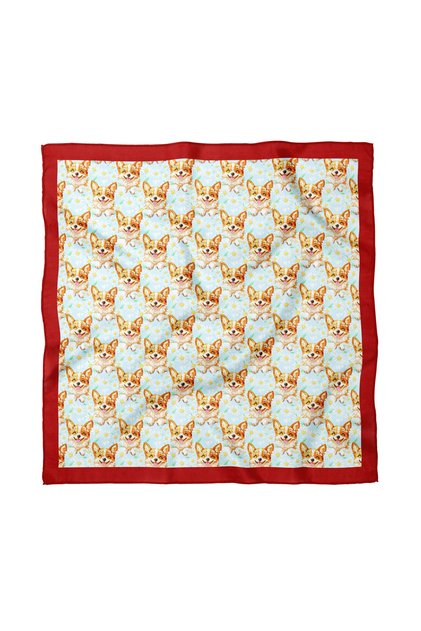 Artistic Patterned Scarf / Bandana 70X70Cm