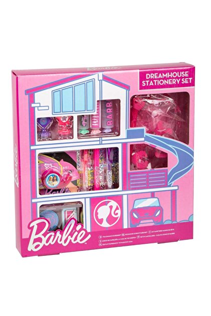 Set rechizite cu penar si accesorii, Barbie, Dreamhouse
