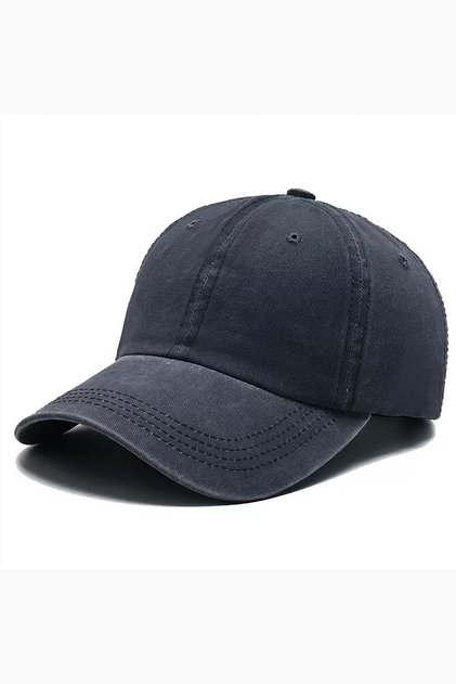 Basic Düz Yıkamalı Cap Şapka Unisex Erkek/Kadın (Arkası Ayarlamalı)