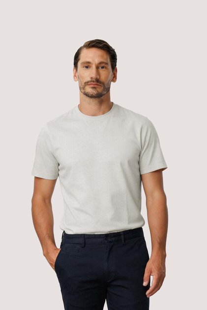 White 100% Cotton Men's T-Shirt – Crew Neck
