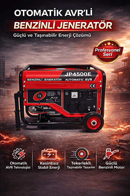 wüber KMPLUS PRO-X Benzinli Jeneratör 3-6 KW Marşlı Bakır Sargı