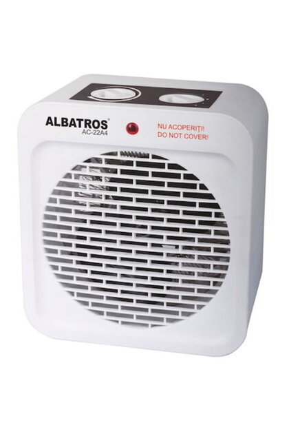 Aeroterma electrica, 2 trepte de putere 1000/ 2000 W, termostat reglabil, selector mod utilizare ven