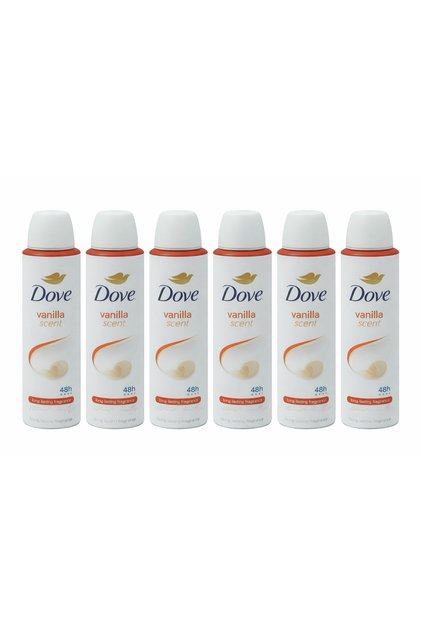 Set 6x Deodorant Spray Vanilla Scent, 48h Protecție – Parfum Cald de Vanilie