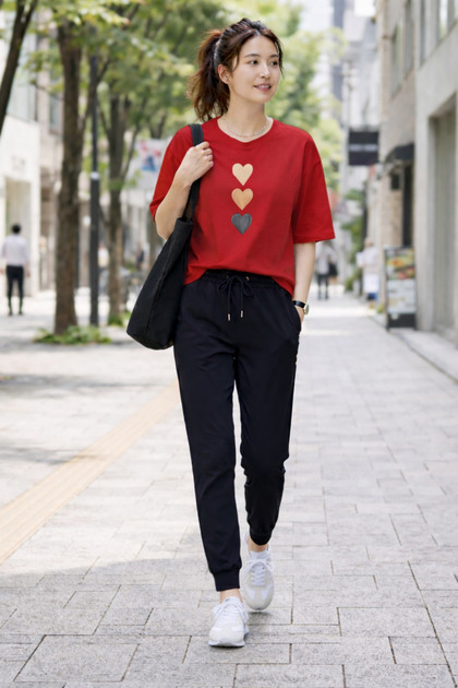 Unisex Red 3Lukalp Printed Tracksuit Set Comfortable Cut Daily Sports Casual Bottom Top Set