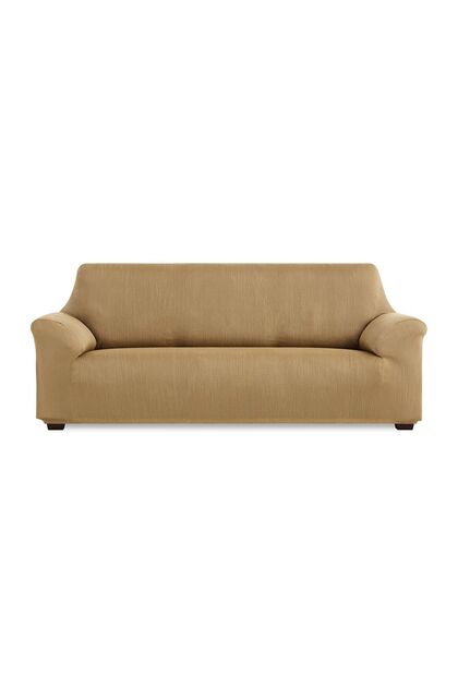 Husă elastică pentru canapea Mondo, culoare caramel Canapea 4 locuri (220 - 250 cm)