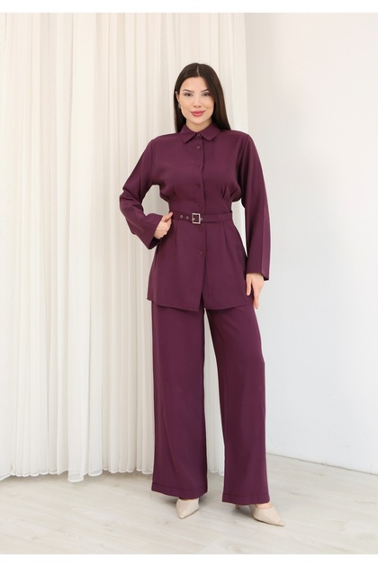 Stylish and Comfortable Hijab Set with Belt Detail