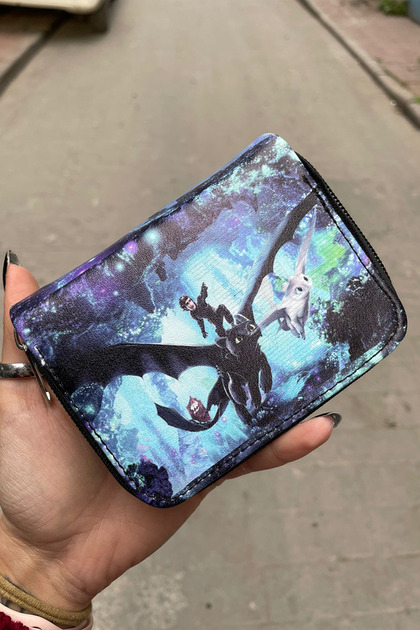How to Train Your Dragon Hiccup Toothless Light Fury Trio Short Wallet