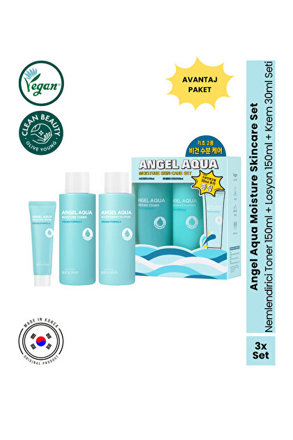 Passion&Beyond Angel Aqua Moisture Skincare Set Nemlendirici Toner