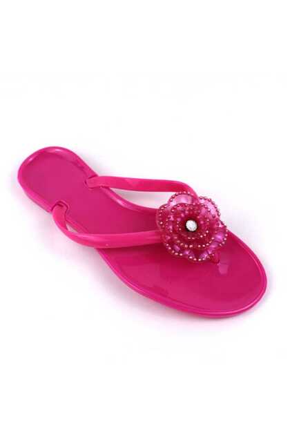 Papuci de dama, flip-flops din cauciuc 2135-FUXIA