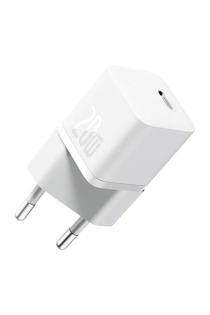 Зарядно за стена (Ccgn050102) - GAN, USB-C, Бързо зареждане, 20W - Бял