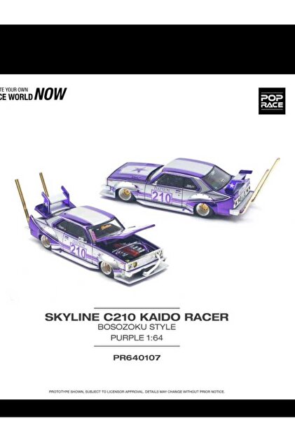 Pop Race Skyline c210 Racer Bosozoku Style 5'li SET (PR64-26 PR64