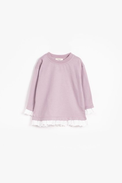 Lace Detailed Long Sleeve T-Shirt