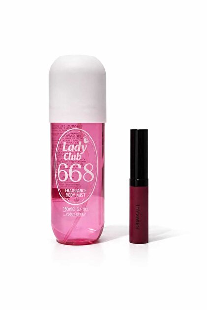 LADY CLUB 668 Kadın Body Mist 180 ml (Farmaji Ruj Hediye) - Fiyatı