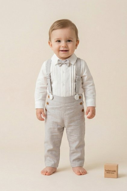 Baby Boy, Noble Bow Tie Top and Bottom Set