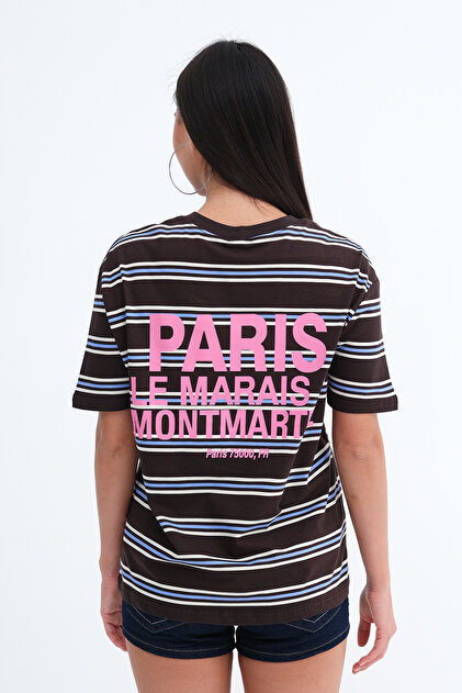 Addax Çizgili Kısa Kollu T-shirt P19089 - Fiyatı, Yorumları