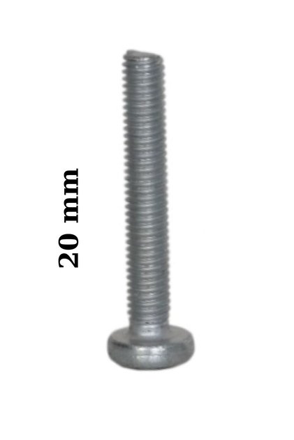 1 adet M4x20 YSB Metrik Vida - 20mm boy - Silindir Başlı Mobilya Kulp Vidası