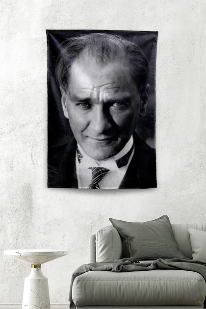 Ataturk Themed Wall Covering Tapestry Pattern 433