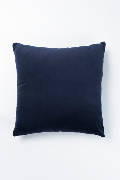 Lacivert Kadife Görünümlü Velvet Look 45x45 cm Kırlent Kılıfı