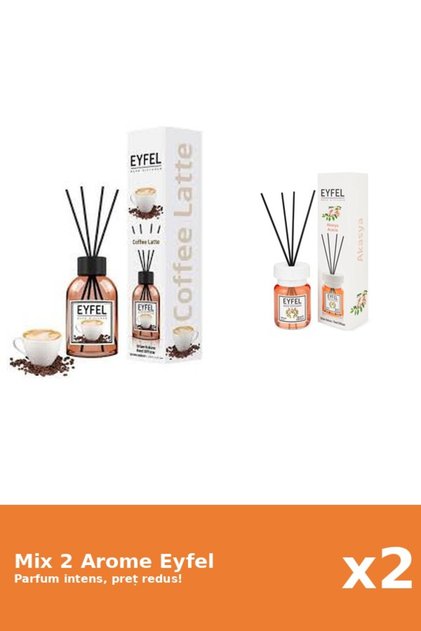 Set 2 Mix Eyfel: 1x Acacia, 1x Cafea