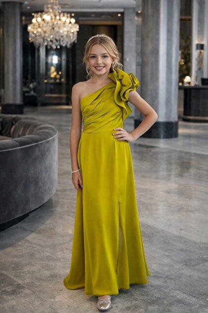 UZUN BUTK Kids Girls' Evening Dresses for Graduation, Wedding, Special  Day, Birthday- Trendyol
