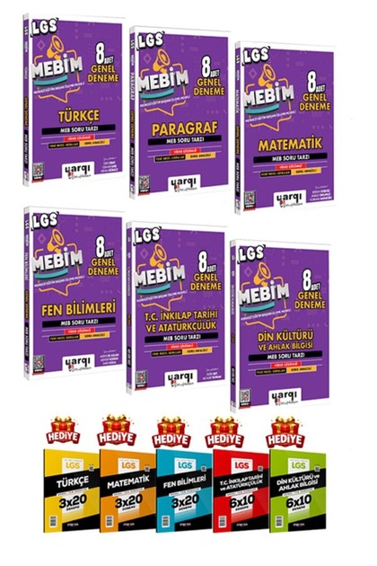Yargı Yayınları Ders Arkadaşım 8.Sınıf LGS MEBİM Tüm Dersler 8