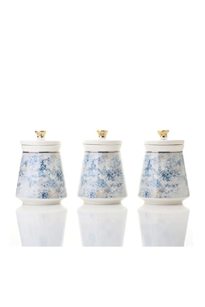 Juvia 6 Piece Porcelain Spice Set with Lids 500Cc