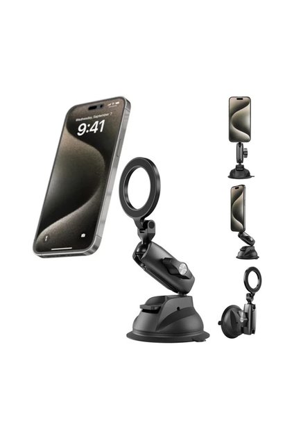 Magnetic Suction Cup Car Phone Holder P3-SUS-02 by | Mobile Phone Magsafe Car Mount