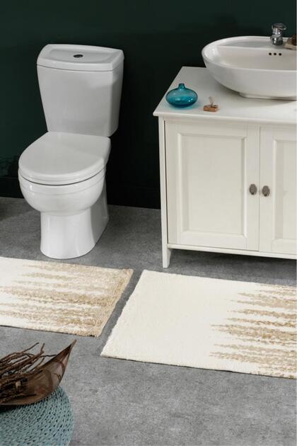 Nero 2-Piece Mat Set Ecru Gold