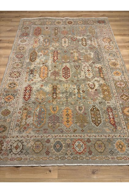 PREMİUM %100 SAFYÜN KÖKBOYAMA+EL İŞÇİLİĞİ MEVCUT+200x300 EBATLI+6 M2 HALI