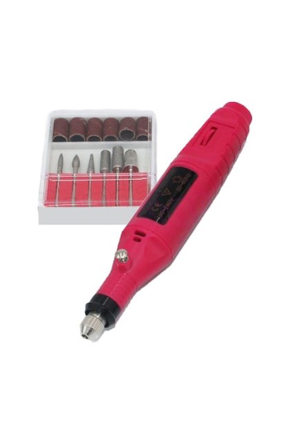 Freza Pilă electrică pentru unghii manichiură - pedichiură, Kit 6-în-1