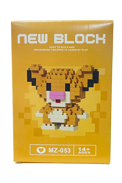 şekeyci New Block Bricks Tigger Kaplan Karakter Figürü 3D Yapboz