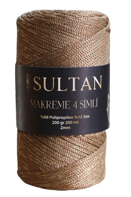 MAKREME 4 SİMLİ ÖRGÜ İPİ MAKROME ÇANTA İPİ 2200 / 2 ADET