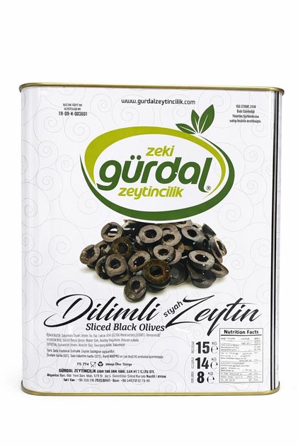 ZEKİ GÜRDAL ZEYTİNCİLİK Siyah Dilimli Zeytin Net 8 Kg - Fiyatı