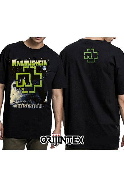 Rammstein Rosenrot Front and Back Printed Unisex Black Tshirt