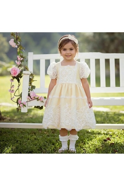 knee length dresses for ladies Milly Yellow Dress