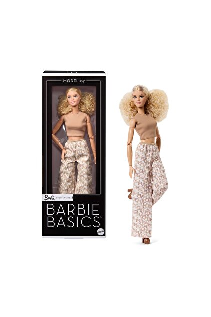 Barbie Sběratelská módní panenka Basics Blondýnka (JJX26)