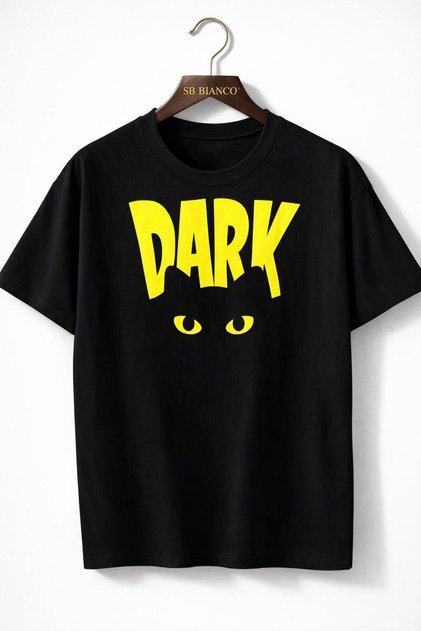 Dark Printed Unisex Oversize T-Shirt