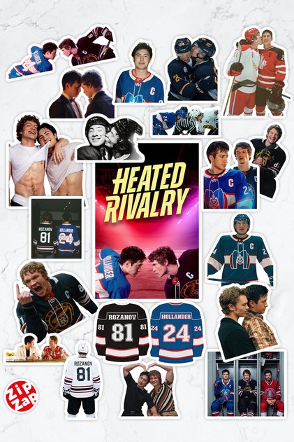 Heated Rivalry Dizi Telefon Laptop Bullet Journal Yapışkanlı Folyo Sticker Paketi (21 ADET)