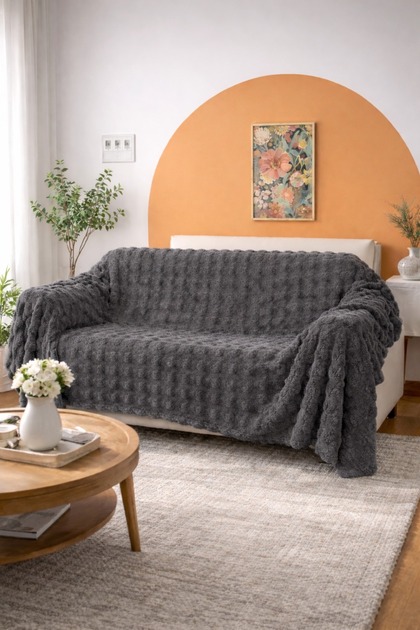 Bubble Sofa Cover | 175X215 cm | Non-Slip, Soft Texture, Durable | Modern & Stylish Design